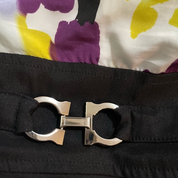 AB Studio Women’s Black Floral ColorBlock Sleeveless Stretching Sheath Dress - Picture 5 of 9